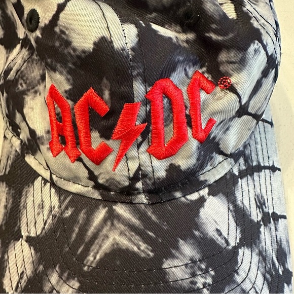 ACDC H3 Headwear Men’s Black & White Camo Baseball Hat w Adjustable Strap GUC - Picture 3 of 7